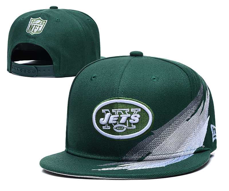 New York Jets Team Logo Adjustable Hat YD (10)